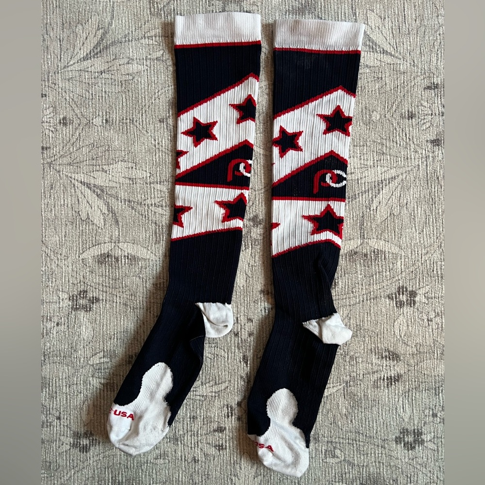 PRO Compression Red/White/Blue Socks